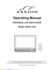 Axxion ADVP-1303 Operating Manual
