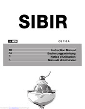Sibir GS 110 A Instruction Manual
