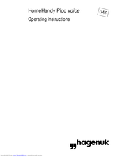 HAGENUK HomeHandy Pico Operating Instructions Manual