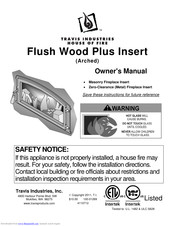 Travis Industries Flush Wood Plus Insert Owner's Manual