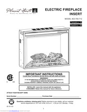 Pleasant Hearth 23-700-712 User Manual