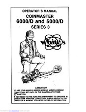 Whites Coinmaster 6000/D Operator's Manual