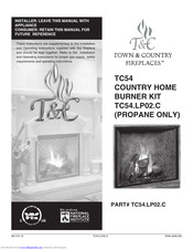 Town & Country Fireplaces TC54.LP02.C User Manual