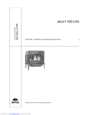 Jøtul Oslo F 500 Installation And Operating Instructions Manual