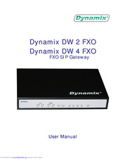 Dynamix DW 4 FXO User Manual