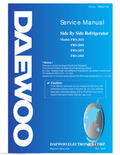 Daewoo FRS-2021 Service Manual