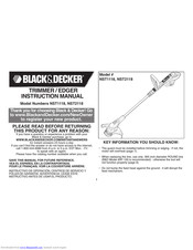 Black & Decker NST1118 Instruction Manual