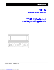 Honeywell HTR62 Installation And Operating Manual