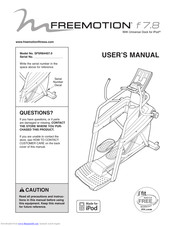 Freemotion F7.8 User Manual