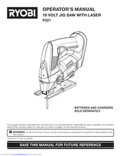 Ryobi P521 Operator's Manual