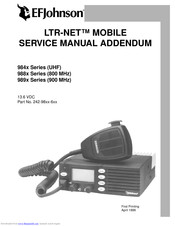 E.F. Johnson LTR-NET 8173 Service  Manual Addendum