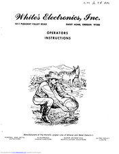 Whites Coinmaster 2 TR/AM Operating Instructions Manual