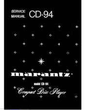 Marantz CD-94 Service Manual