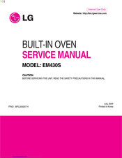 LG EM430S Service Manual