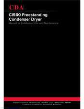 CDA CI560 Manual For Installation, Use And Maintenance
