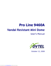 DVTel Pro Line 9460A User Manual
