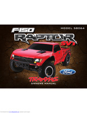 Traxxas F-150 SVT Raptor 58064 Owner's Manual