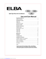 Elba R410a Use And Care Manual