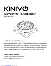 Kinivo ZX100 User Manual