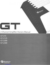 Boston Acoustics GT-2125 Owner's Manual
