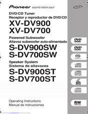 Pioneer S-DV900ST Operating Instructions Manual