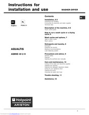Hotpoint ariston AQM9D 49 U H Manuals | ManualsLib