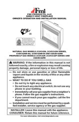 FMI CGDV42PR Owner's Operation And Installation Manual