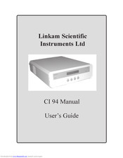 Linkam Scientific Instruments CI 94 User Manual