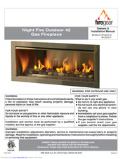 Firegear Nightfire NFOD42-P Owners & Installation Manual
