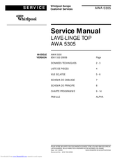Whirlpool AWA 5305 Service Manual