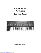 Dave Smith Instruments Evolver Operation Manual