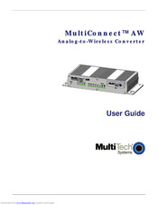 Multitech MultiConnect MT100A2W User Manual