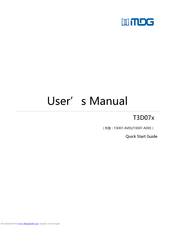 Marvel Digital T3D07-AV01 User Manual