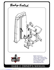 Body Solid DABB.2 Owner's Manual