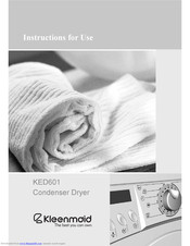 Kleenmaid KED601 Instructions For Use Manual