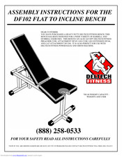 Deltech Fitness DF102 Assembly Instructions Manual