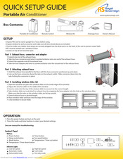 Royal Sovereign Portable Air Quick Setup Manual