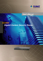 Planet CS-5800 User Manual