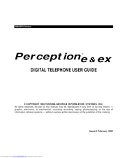 Toshiba PERCEPTIONe&ex User Manual