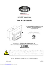 Osburn 2400 Insert Owner's Manual