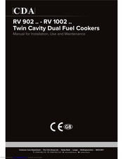 CDA RV 1002 Series Manual For Installation, Use And Maintenance