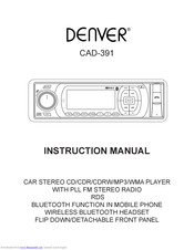 Denver CAD-391 Instruction Manual
