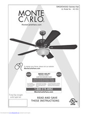 Monte Carlo Fan Company 5MGR54XXD Series Instructions Manual