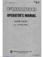 Furuno FR-8100D Operator's Manual