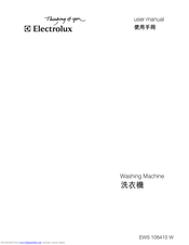 Electrolux EWS 106410 W User Manual