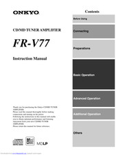 Onkyo FR-V77 Instruction Manual