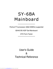 SOYO SY-6BA+ User's Manual & Technical Reference