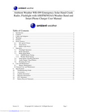 Ambient Weather WR-099 User Manual