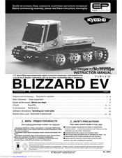 Kyosho BLIZZARD EV Instruction Manual