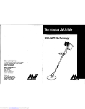 minelab SD 2100e Owner's Manual
